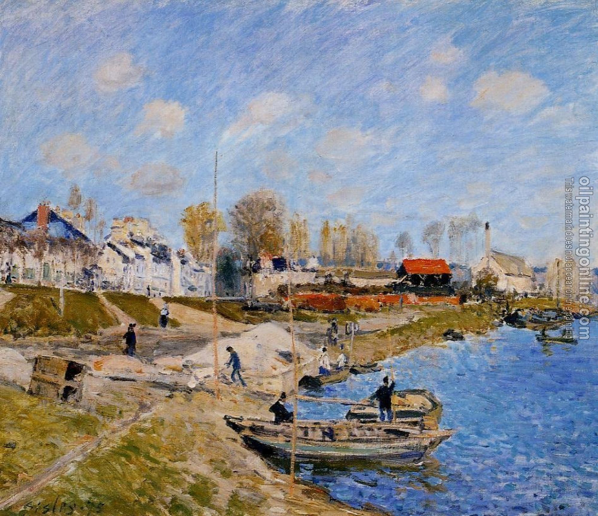 Sisley, Alfred - Sand on the Quayside, Port-Marly